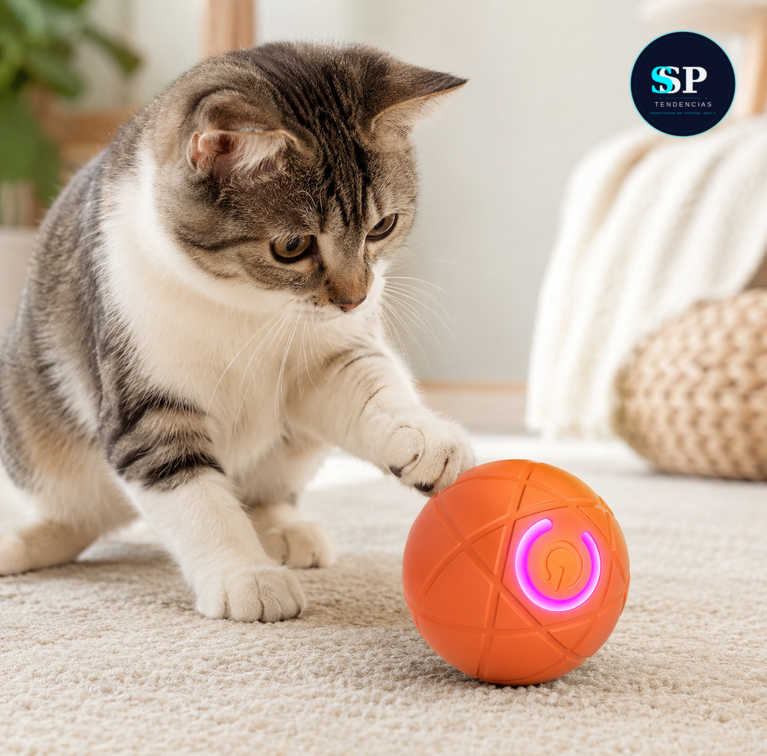 Pelota Inteligente Interactiva para perros y gatos.
