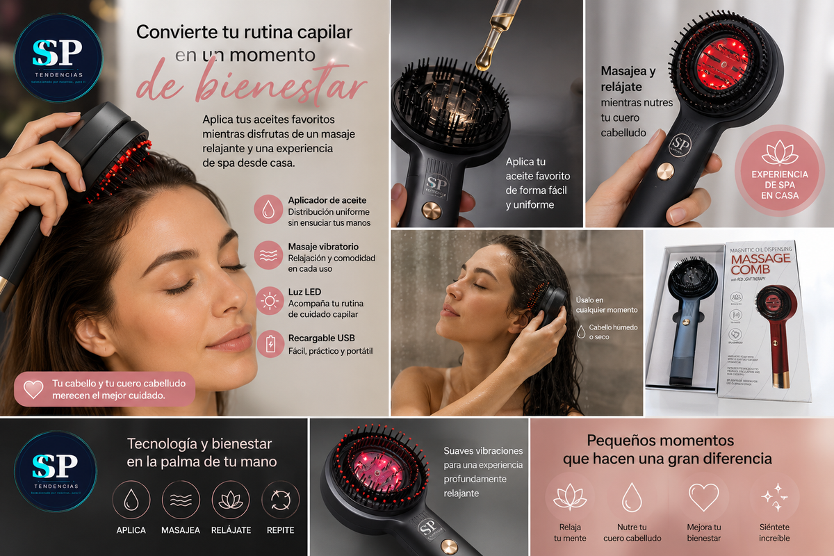 ScalpS™ Cepillo Masajeador Capilar 2 en 1  🌟PAGA AL RECIBIR🌟