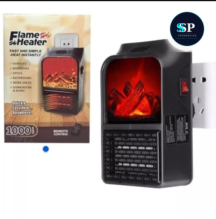 Calefactor Portátil Flame Heater 1000 W