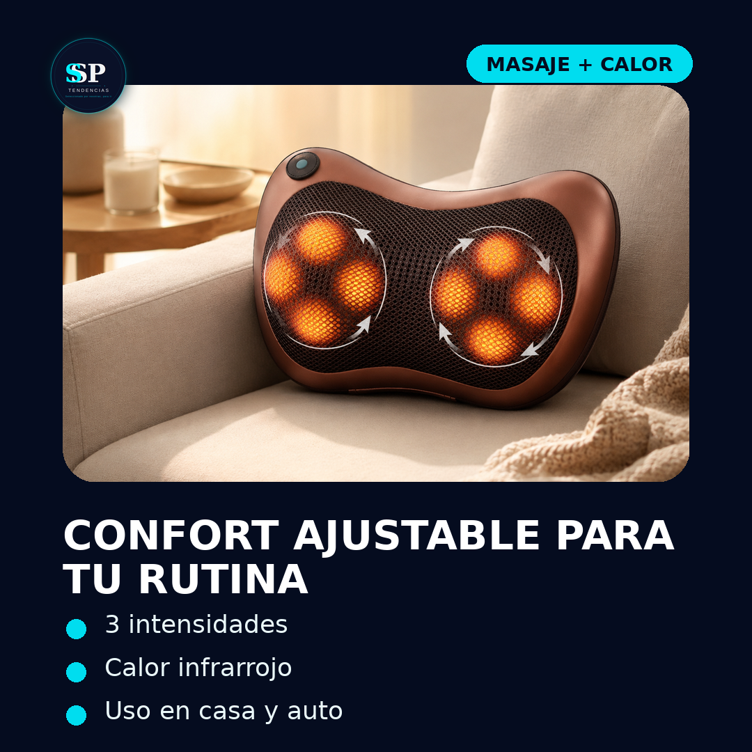 Masajeador Almohada de Doble Hélice