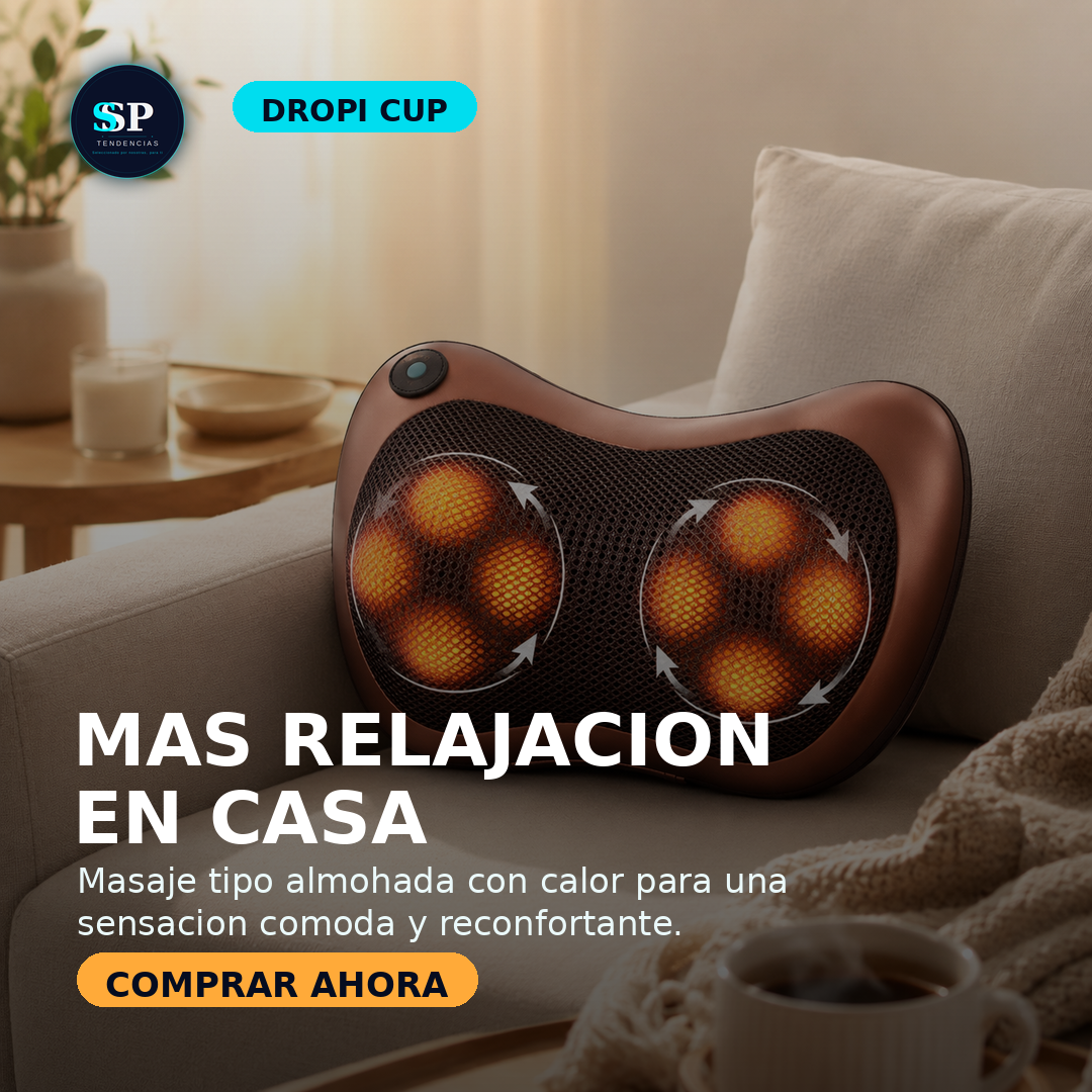 Masajeador Almohada de Doble Hélice