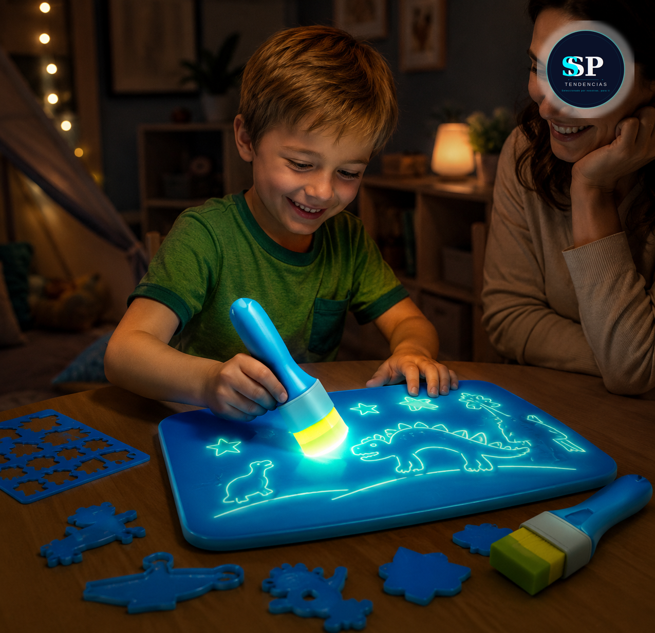 Pizarra Brocha LED Fluorescente Niños  Paga al Recibir ¡¡