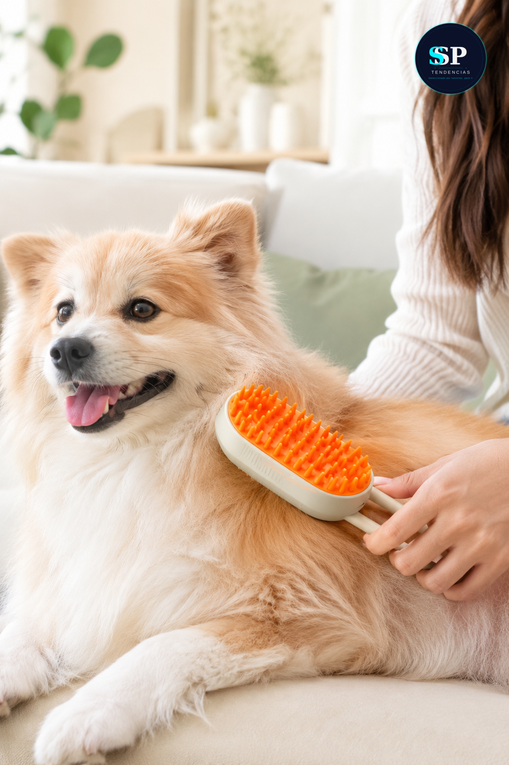 Cepillo Para Mascotas A Vapor Recargable